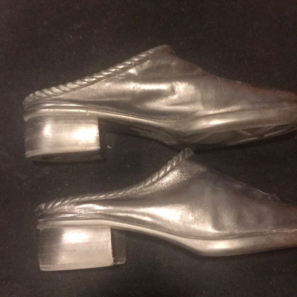 Cole Haan black leather mules size 10 - Picture 4 of 7
